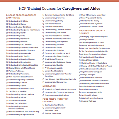 caregiver training