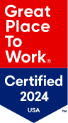 GPTW 2024 sample of Great Place To Work Certification badge
